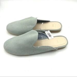 GAP Factory Light Blue Fabric Denim Low Heel Mule Size 8